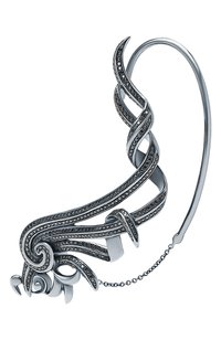 Серьга NIKOS KOULIS бесцветного цвета по цене 760500 руб., арт. NE77085A, фото 2 Серьга NIKOS KOULIS, арт. NE77085A, фото 2