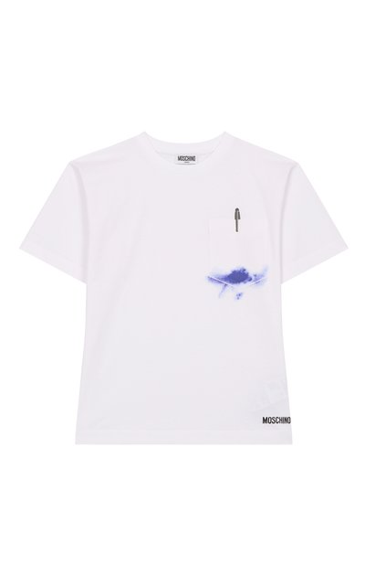 Хлопковая футболка MOSCHINO, арт. HUM055/LAA02/10-14