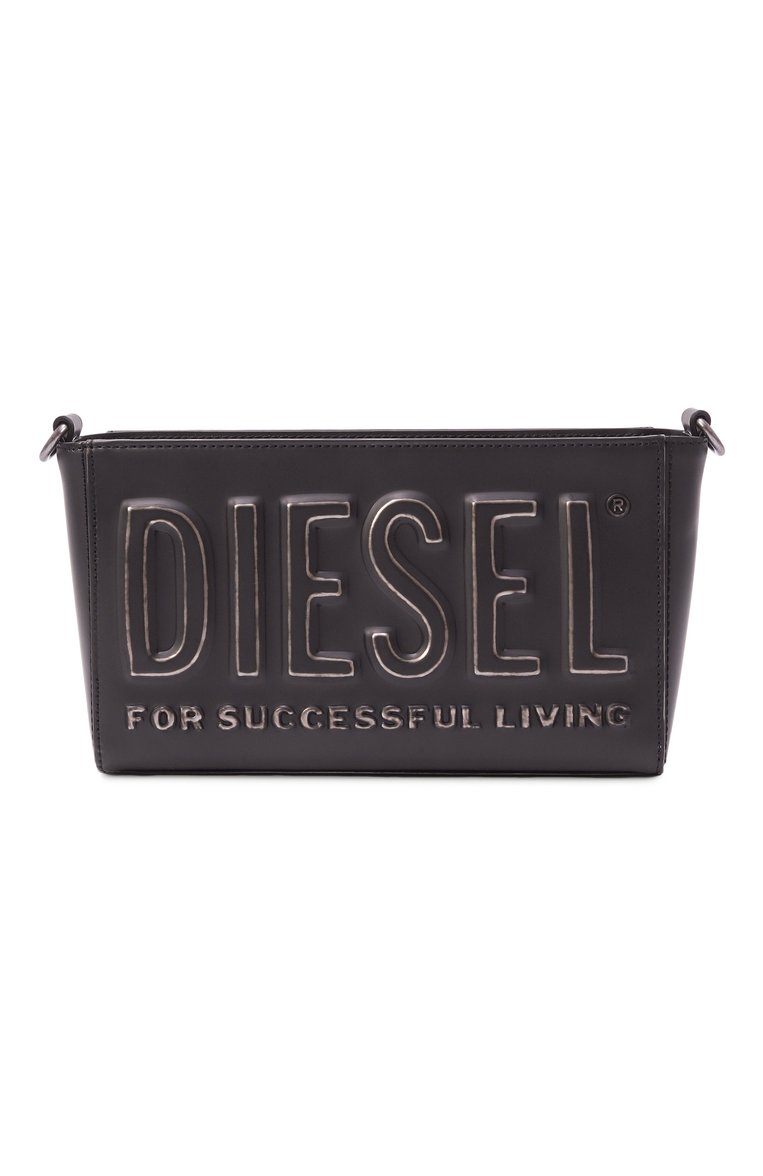 Мужская сумка dsl 3d camera bag x DIESEL черного цвета, арт. X10235/P8078 | Фото 1 (Материал: Экокожа; Ремень/цепочка: На ремешке; Размер: medium)