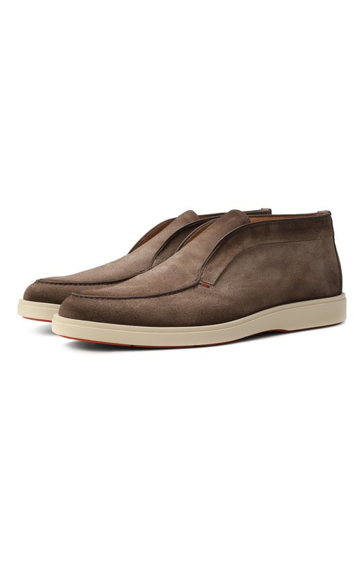 Замшевые ботинки Detroit Santoni MGDG17823TICBGEX Бежевый MGDG17823TICBGEX