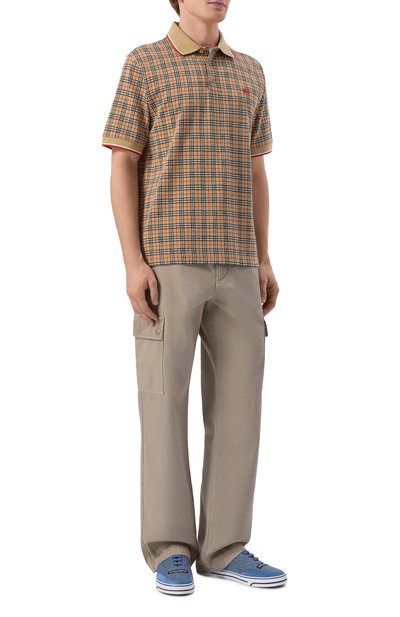 Поло из вискозы и хлопка BURBERRY, арт. 8119561, фото 2