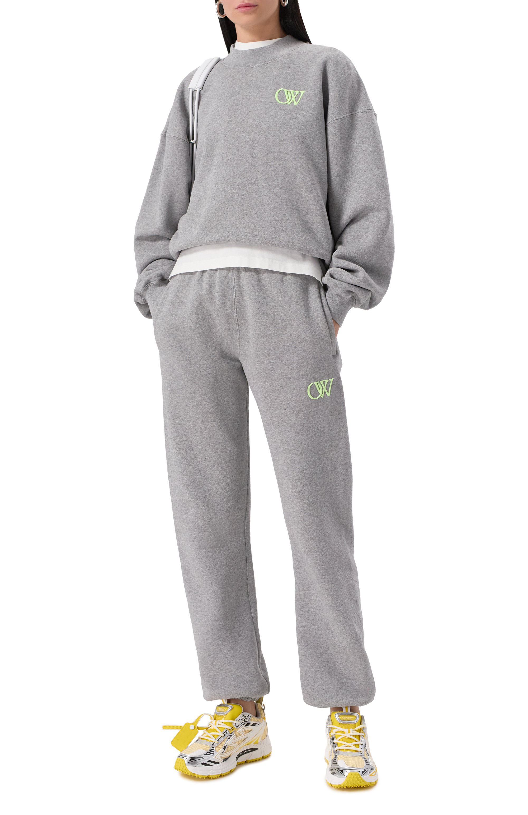 Хлопковый свитшот OFF-WHITE, арт. 0WBA075S25FLE004, фото 2