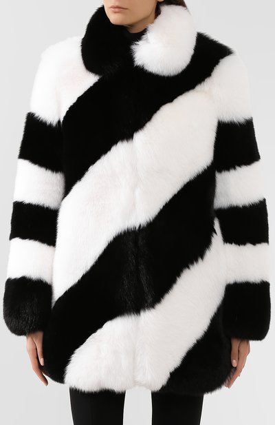 Шуба из меха лисы SAINT LAURENT, арт. 583991/Y7LY2, фото 3