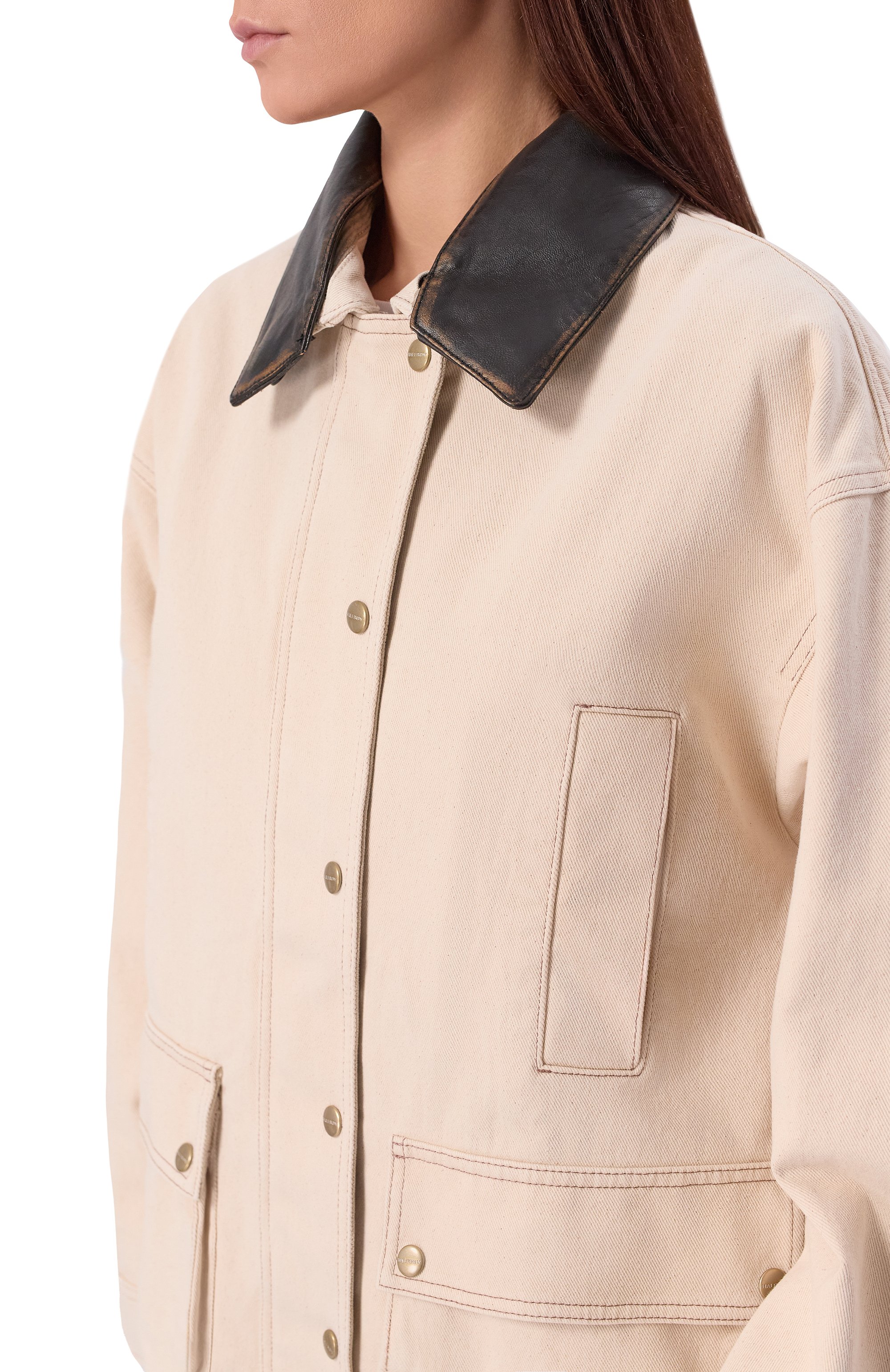 Джинсовая куртка HALFBOY, арт. HS261W0017 DM013/DENIM PARKA, фото 5