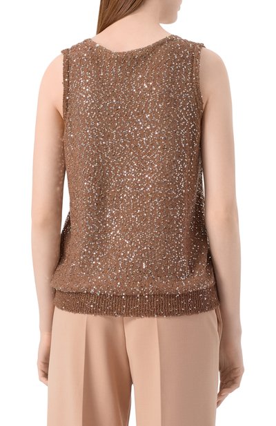 Топ с отделкой пайетками WEEKEND MAX MARA, арт. ACAICI, фото 4