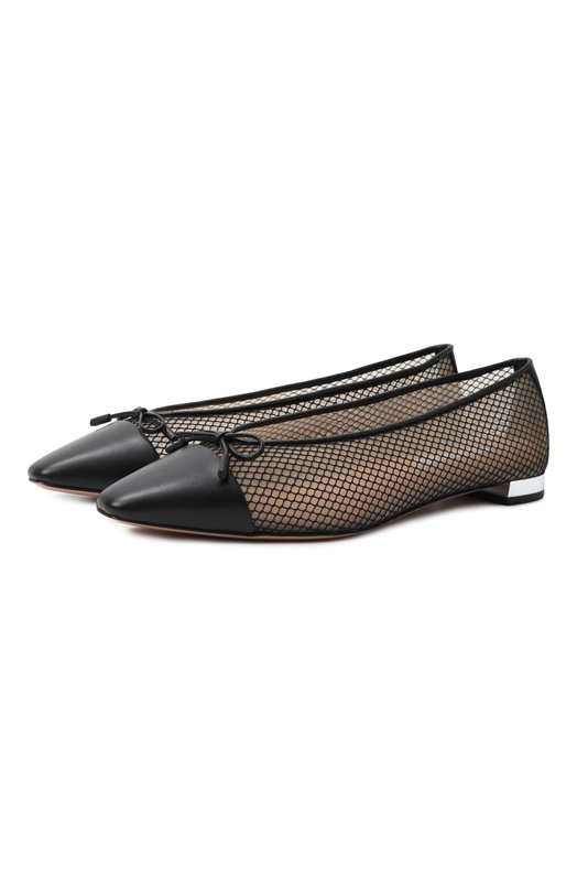 Балетки Gioia Aquazzura GIHFLAA0/MHN Чёрный GIHFLAA0/MHN