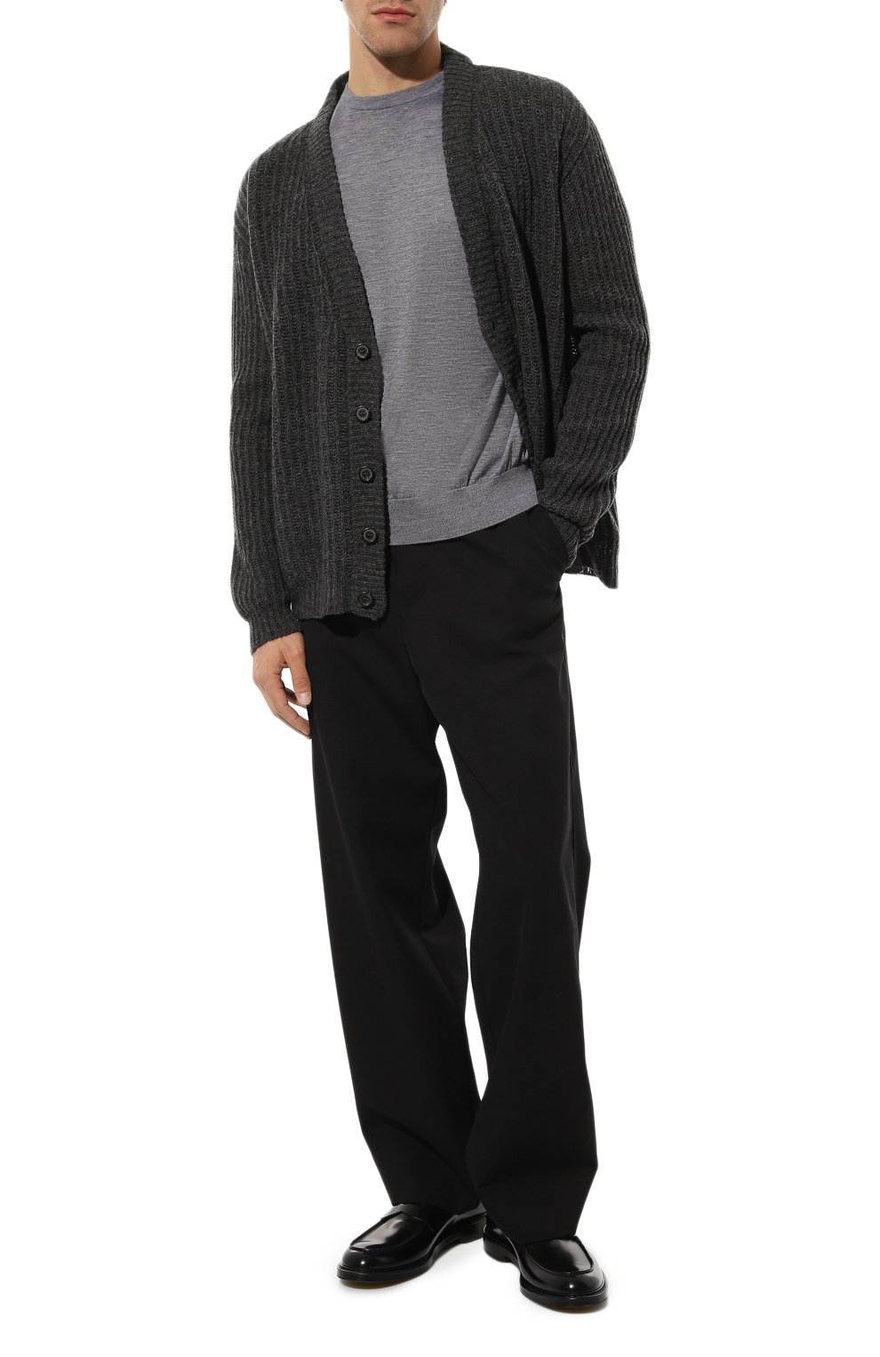 Джемпер из кашемира и шелка COLOMBO серого цвета по цене 78650 руб., арт. MA00338/2-56JA, фото 2 Джемпер из кашемира и шелка COLOMBO, арт. MA00338/2-56JA, фото 2