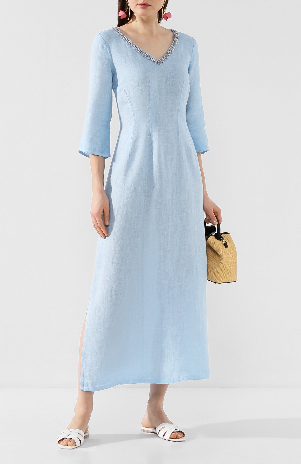 Льняное платье 120% LINO, арт. R0W40FT/0115/S02, фото 2