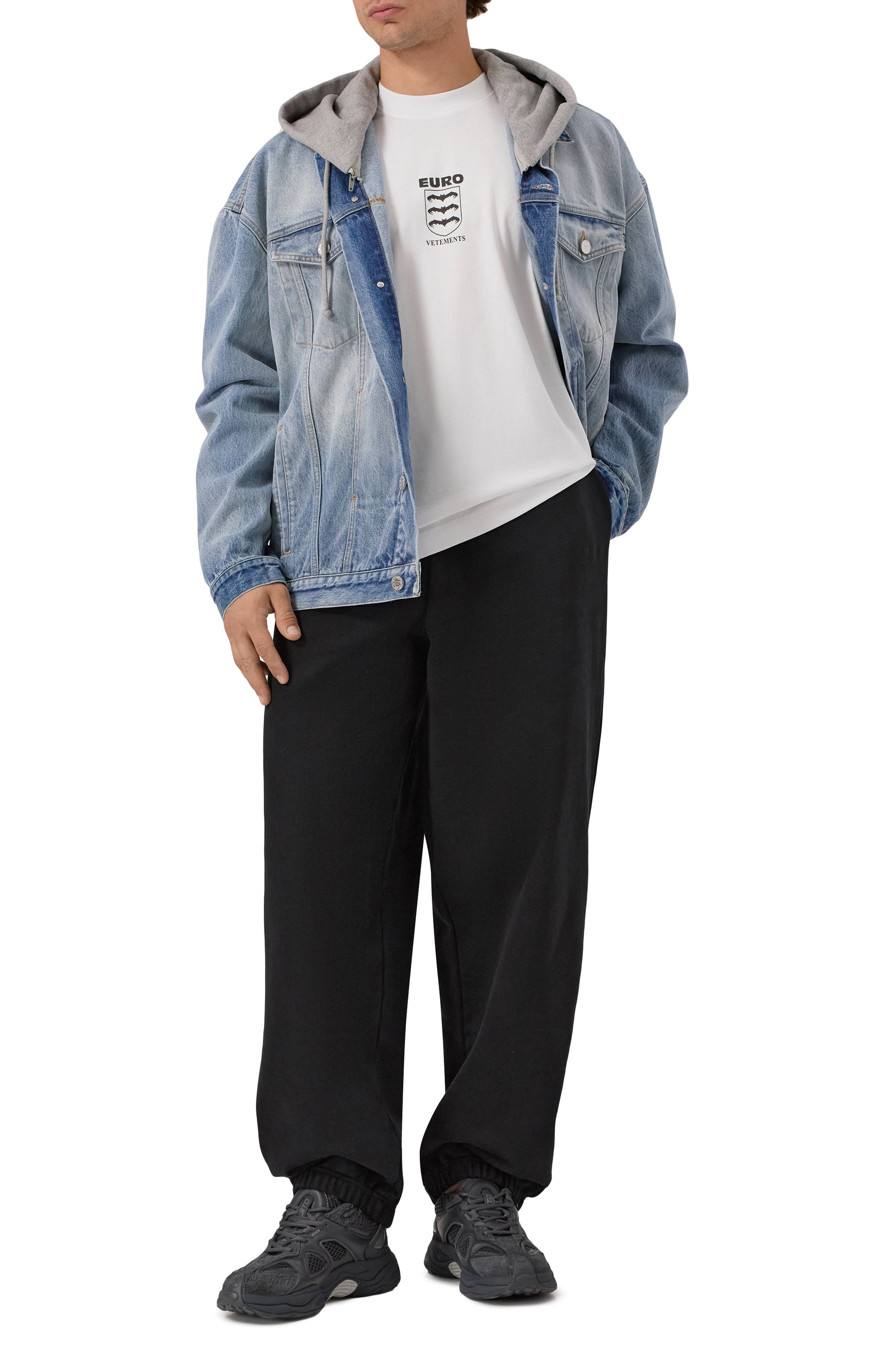 Хлопковые джоггеры VETEMENTS, арт. UH76SP100B/1302 M0LLET0N, фото 2