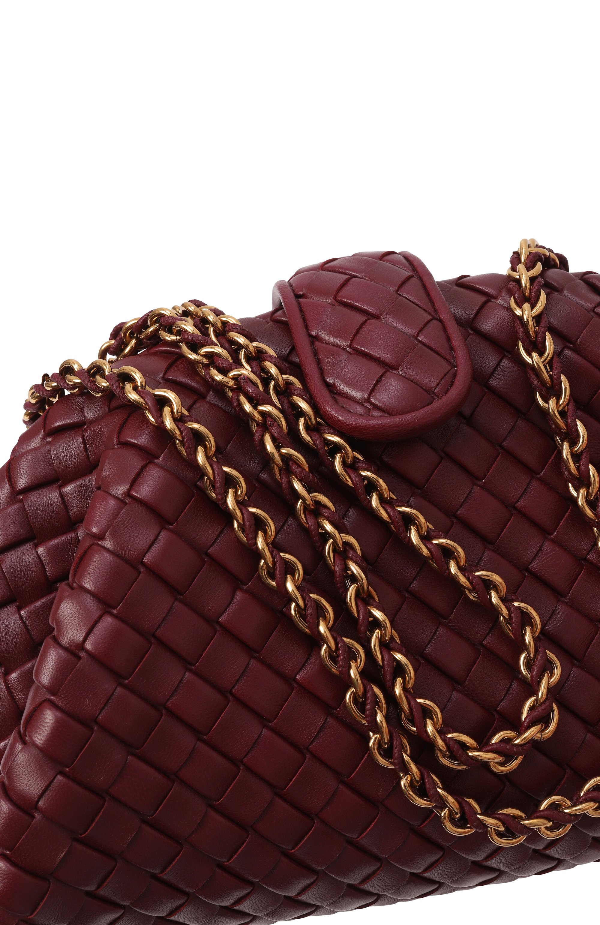Сумка lauren 1980 small BOTTEGA VENETA бордового цвета по цене 459500 руб., арт. 804038 V4P61, фото 3 Сумка lauren 1980 small BOTTEGA VENETA, арт. 804038 V4P61, фото 3