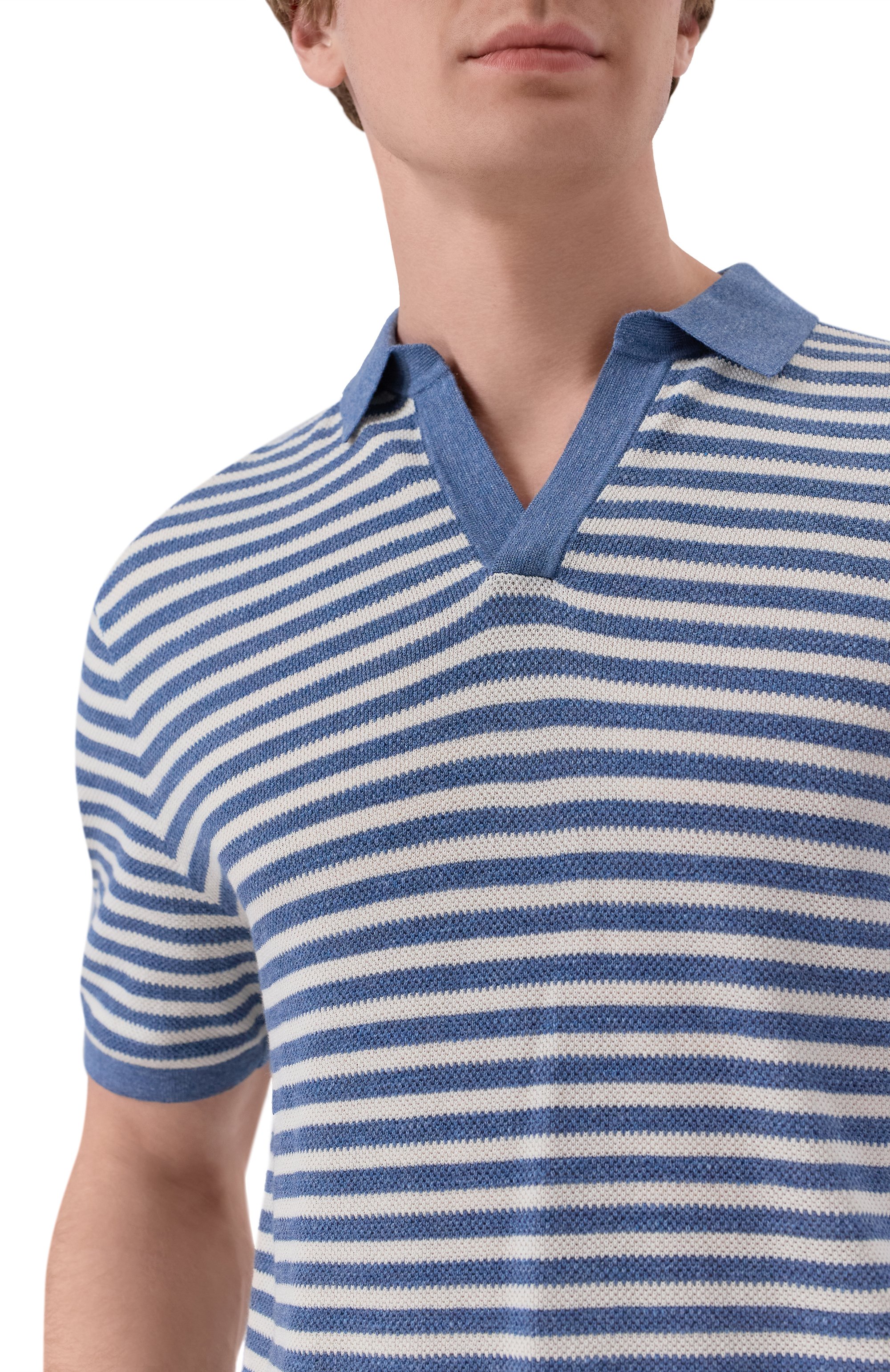 Хлопковое поло MC2 SAINT BARTH, арт. SL00010-00009L/SL0AN STRIPES C0TT0N, фото 5