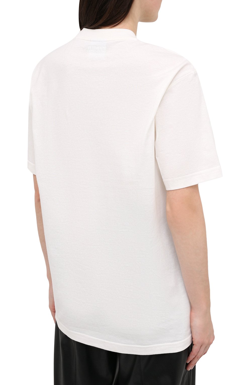 Хлопковая футболка VETEMENTS, арт. UE51TR620W 1611/W, фото 4