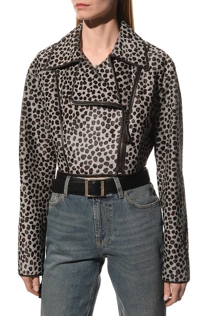 Кожаная куртка с мехом кенгуру YANA DRESS, арт. 2-38-050-7722, фото 3