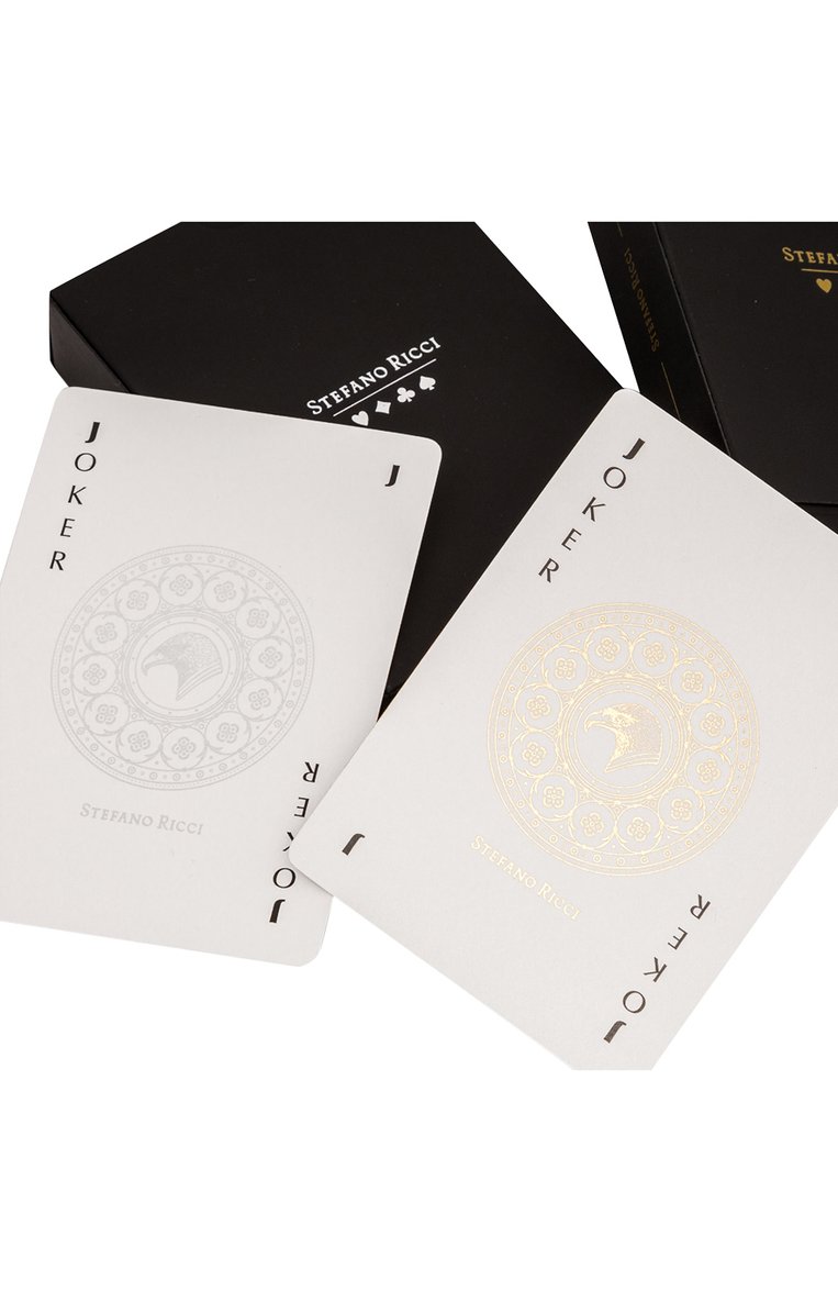 Набор игральных карт STEFANO RICCI черного цвета, арт. 0SPCARDS02/EAGLE1 | Фото 4 (Региональные ограничения белый список (Axapta Mercury): Не проставлено; Нос: Не проставлено)