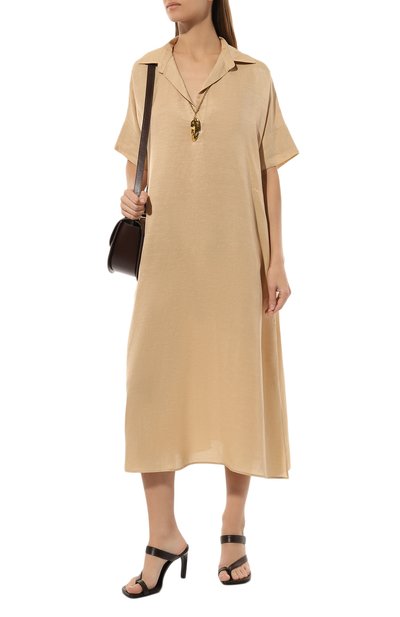 Платье из вискозы и льна ANTONELLI FIRENZE, арт. L6579/922, фото 2