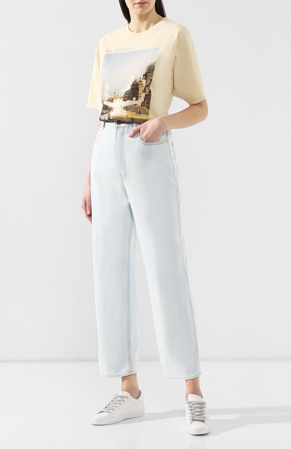 Хлопковая футболка GOLDEN GOOSE DELUXE BRAND, арт. G34WP126.F4, фото 2