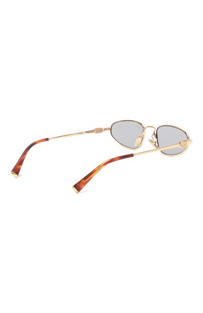 Солнцезащитные очки MIU MIU серого цвета по цене 64450 руб., арт. A52S-5AK400, фото 4 Солнцезащитные очки MIU MIU, арт. A52S-5AK400, фото 4