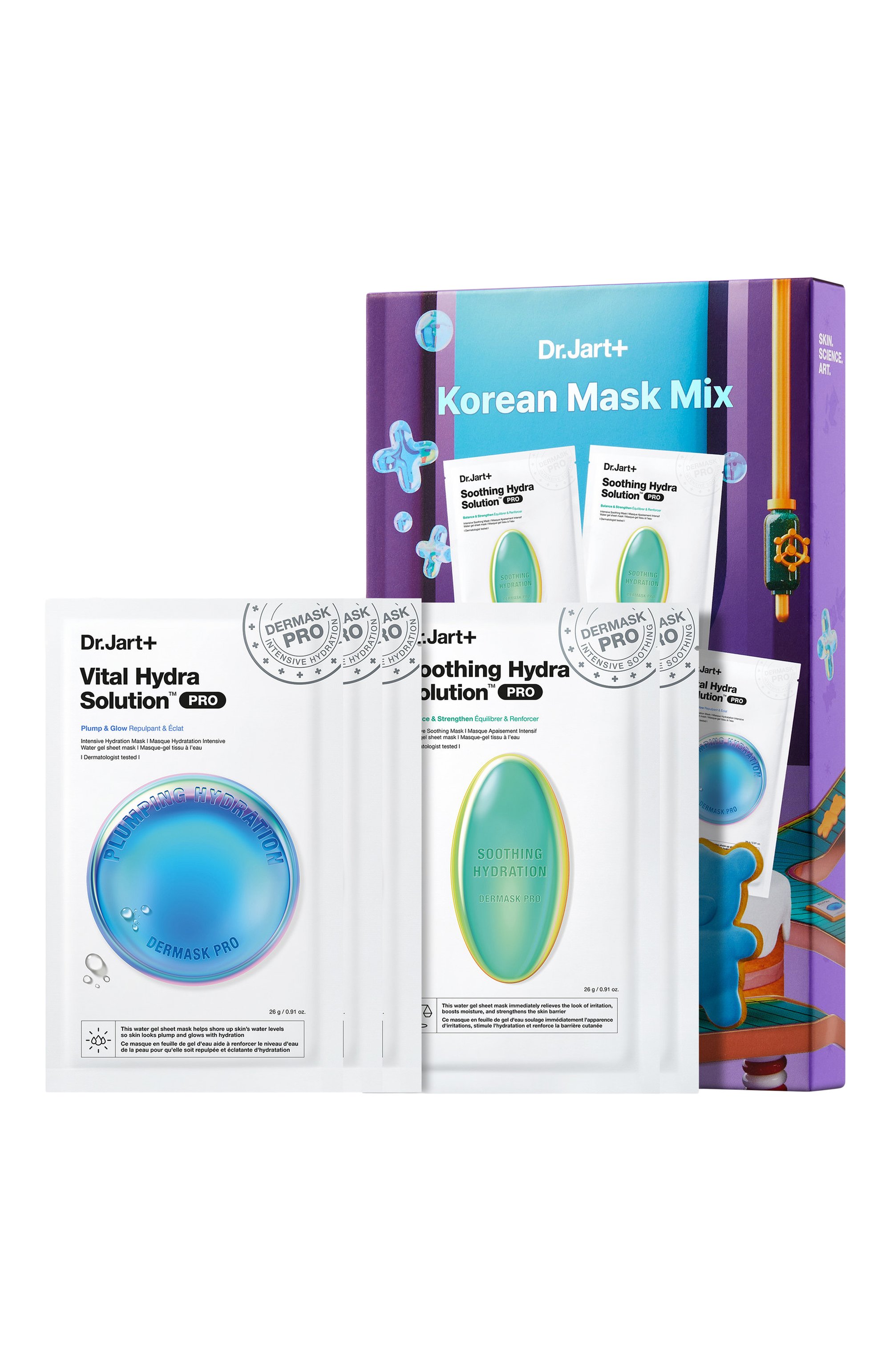 Набор масок для лица korean mask mix (5x26g) DR.JART+, арт. 1210001221635, фото 1