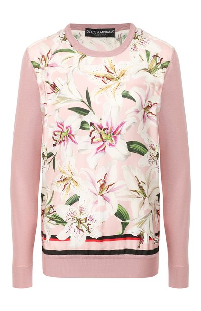 Женский шелковый пуловер DOLCE & GABBANA, арт. FX469T/JASHB