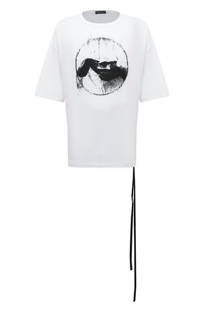 Мужская хлопковая футболка ANN DEMEULEMEESTER, арт. 2402-M-JTS06-37-FA206-001