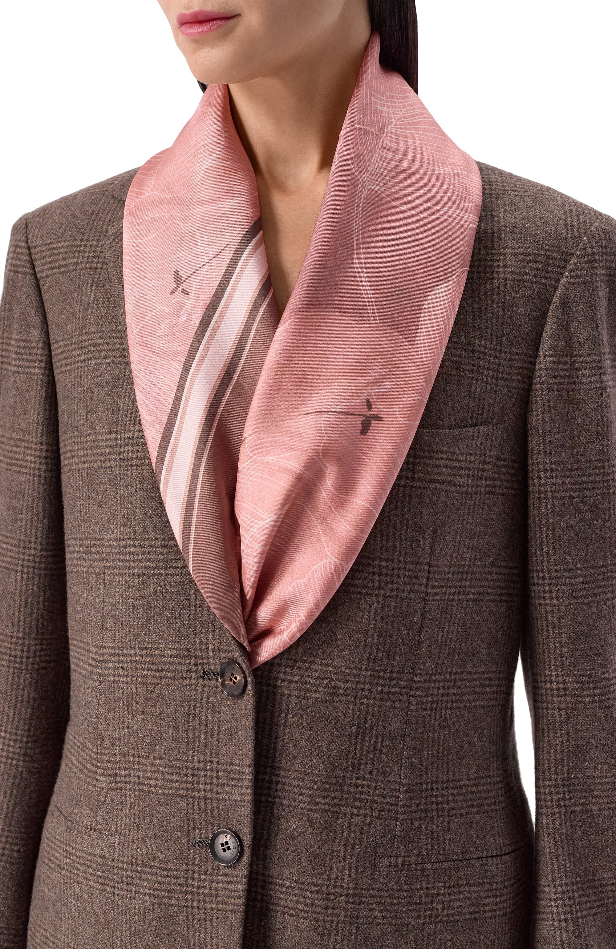 Шелковый платок KITON, арт. D53754K0953H13, фото 2