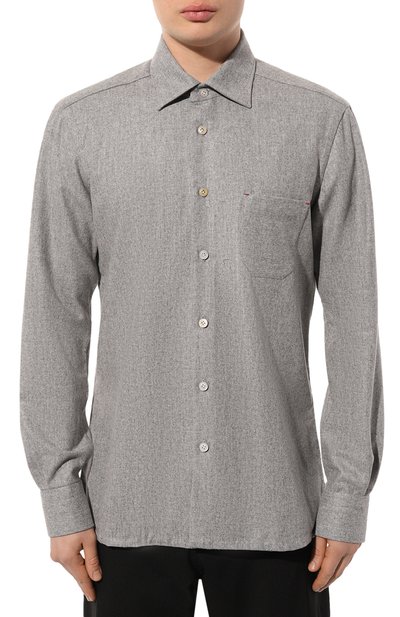 Шерстяная рубашка KITON, арт. UMCNERK0131C06, фото 3