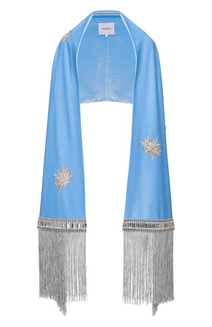 Женская бархатная накидка с отделкой стразами YANINA, арт. T-3092B