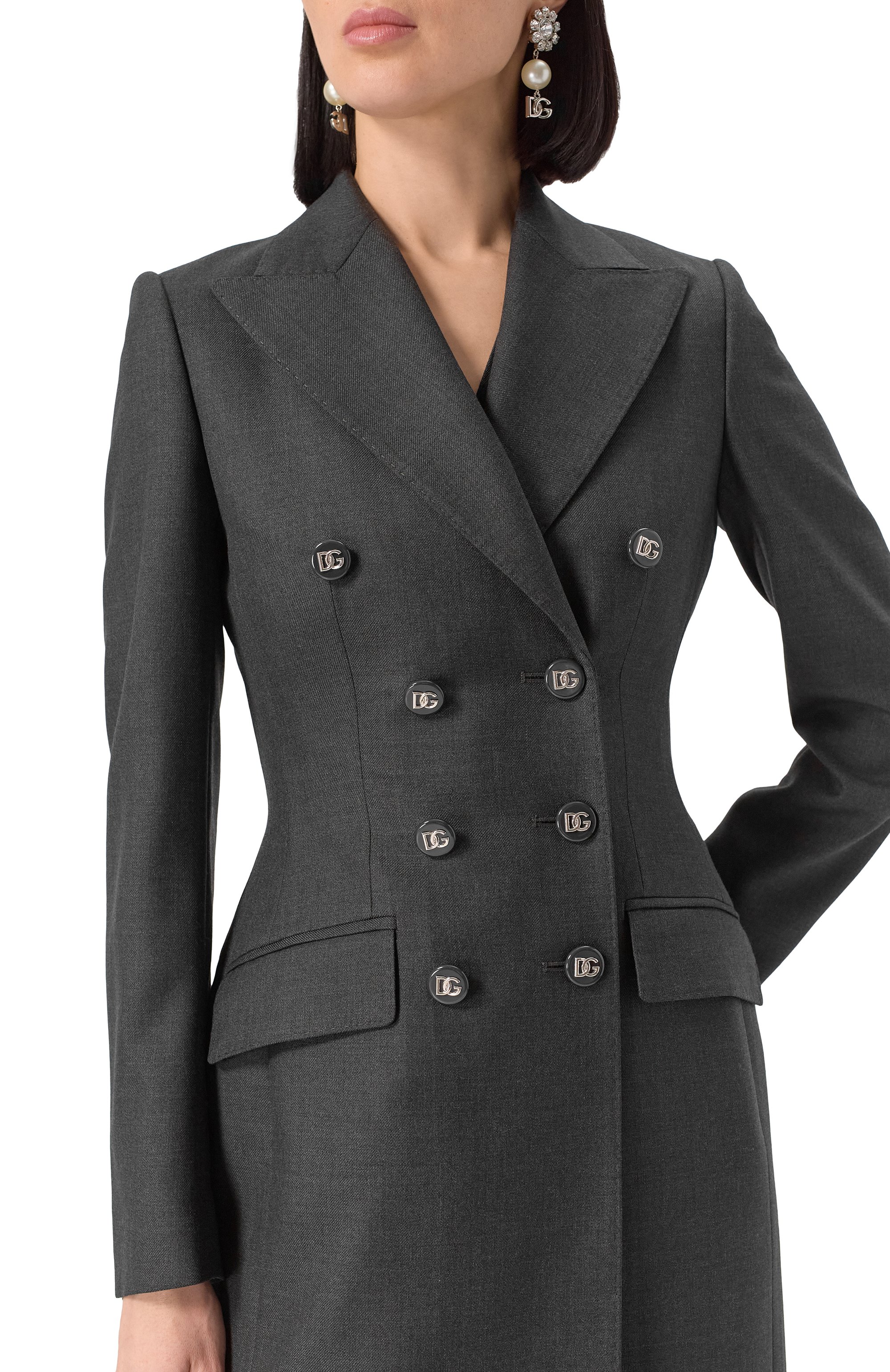 Шерстяное пальто DOLCE & GABBANA, арт. F0W2CT/FU287, фото 5