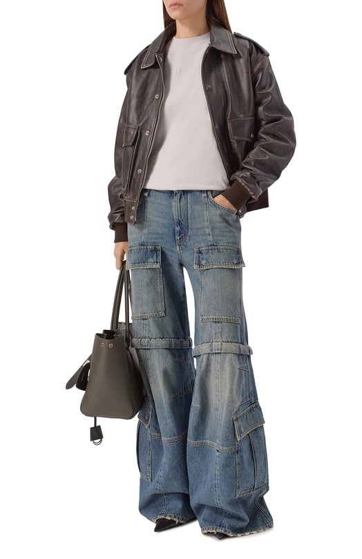Хлопковая футболка Balenciaga 850990/TTVJ1 Серый  850990/TTVJ1 Фото 2