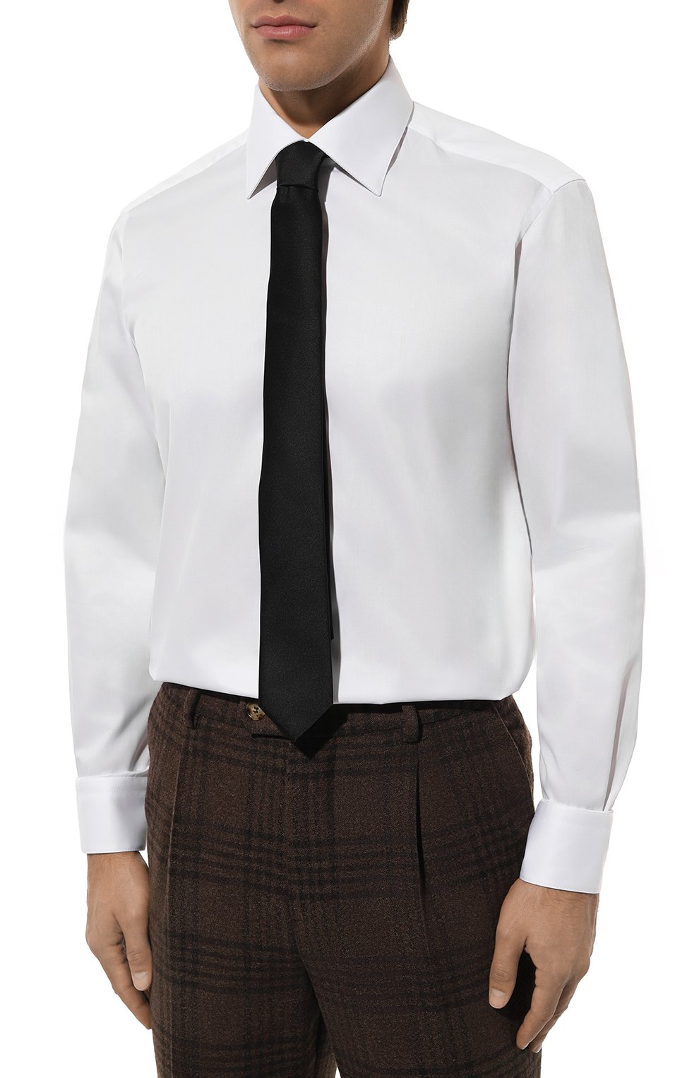 Хлопковая сорочка ZILLI белого цвета по цене 99500 руб., арт. CLAA01M010012212U, фото 3 Хлопковая сорочка ZILLI, арт. CLAA01M010012212U, фото 3