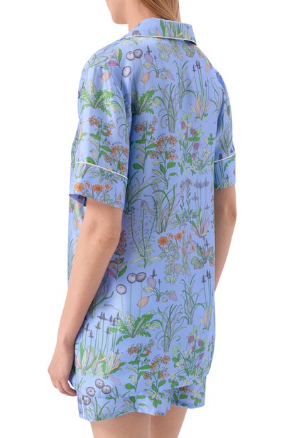 Шелковое поло GUCCI, арт. 855618/ZAULE, фото 4