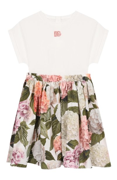 Хлопковое платье DOLCE & GABBANA, арт. L5JDAU/G7PQP_001