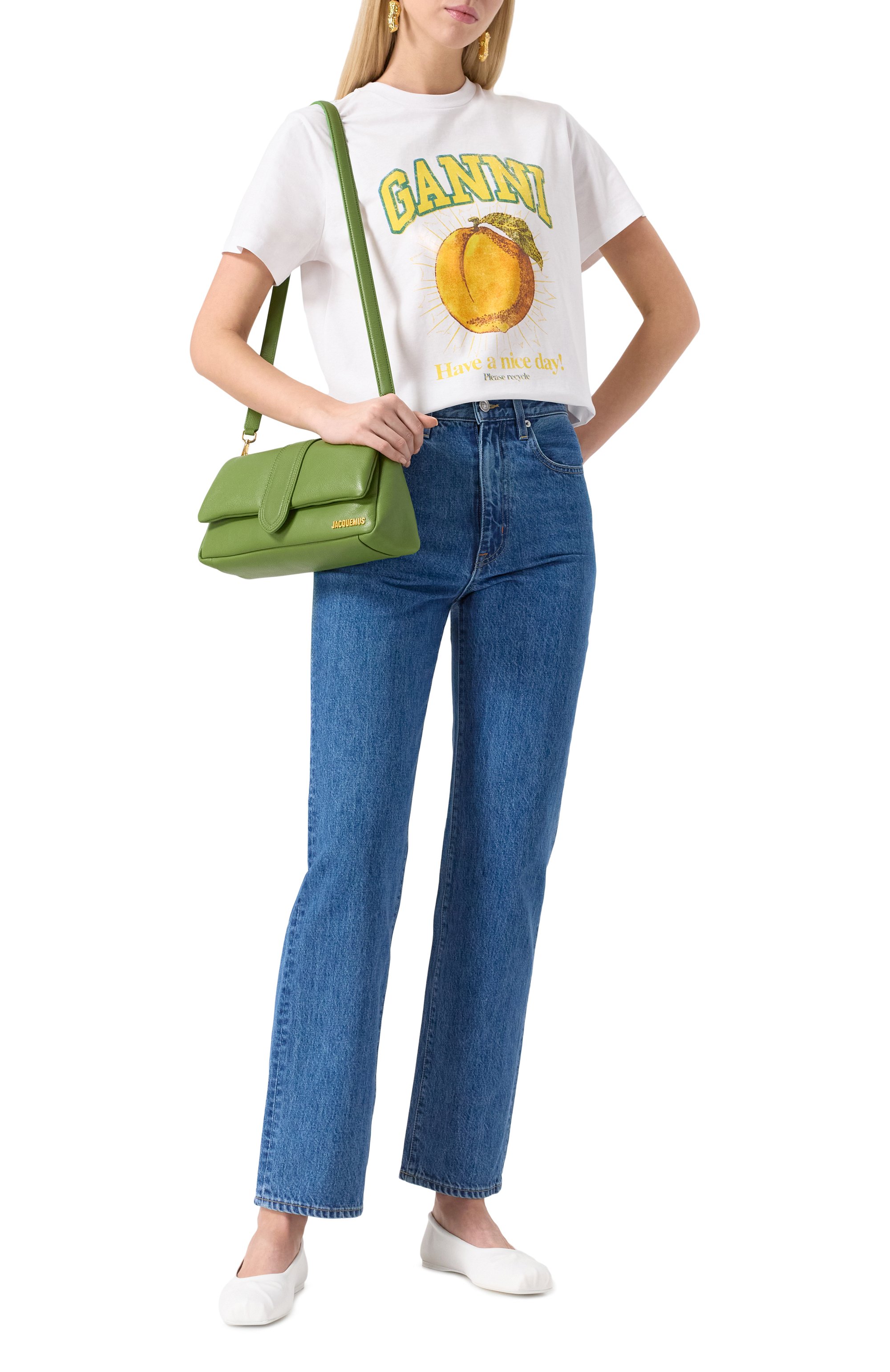 Кожаные балетки little bow MARNI, арт. BAMS004700/P3628, фото 2