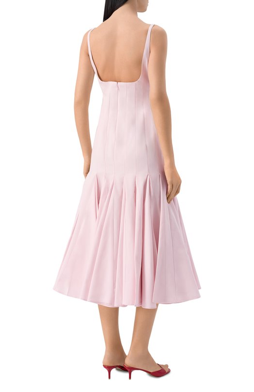 Хлопковое платье Jacquemus 25EDRW00231/AW00350 Розовый  25EDRW00231/AW00350 Фото 3