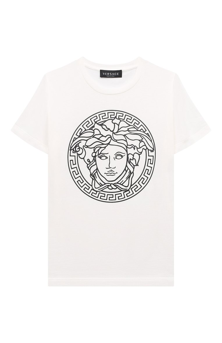 Хлопковая футболка VERSACE, арт. 1000239/1A04767/4A-6A, фото 1