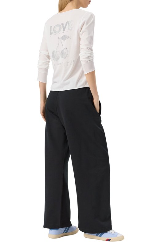 Хлопковый лонгслив Zadig and Voltaire JWTN02607 Белый  JWTN02607 Фото 2