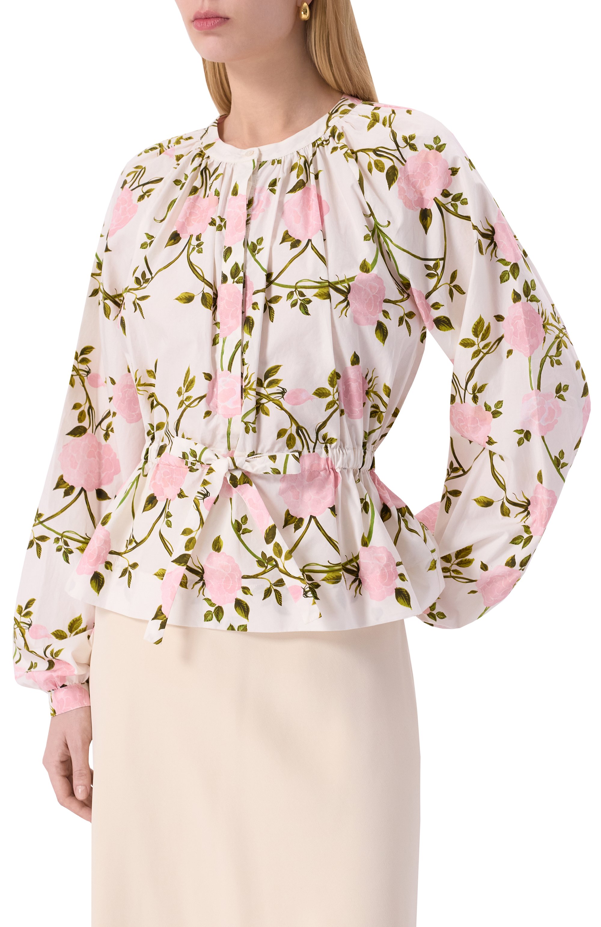 Хлопковая блузка GIAMBATTISTA VALLI, арт. 25SSPVCA1263-31PRI, фото 3