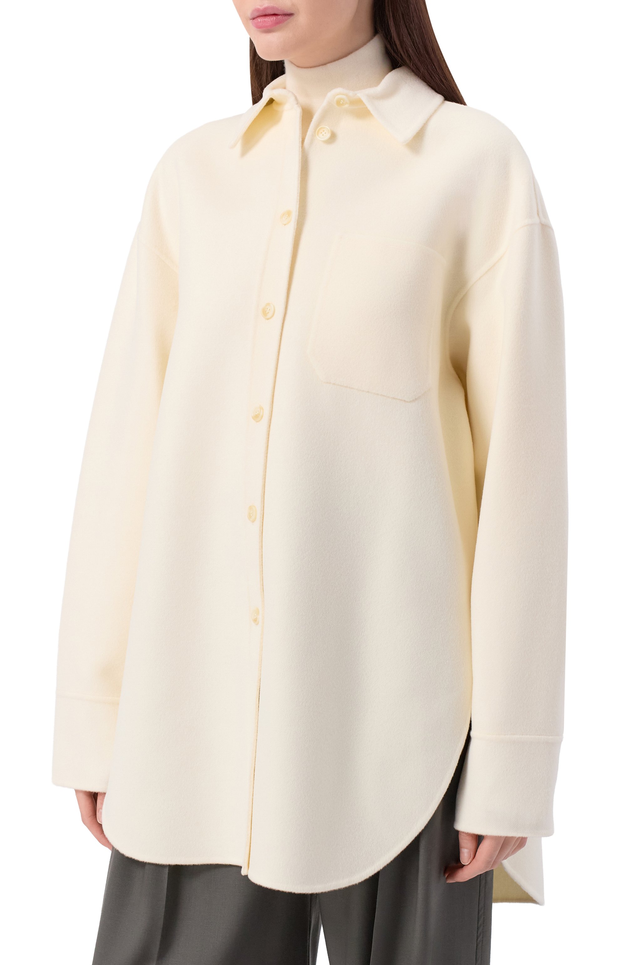 Шерстяная рубашка SPORTMAX, арт. RIBER, фото 3