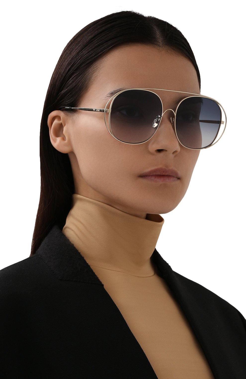 Солнцезащитные очки LOEWE синего цвета по цене 37850 руб., арт. LW40066U, фото 2 Солнцезащитные очки LOEWE, арт. LW40066U, фото 2