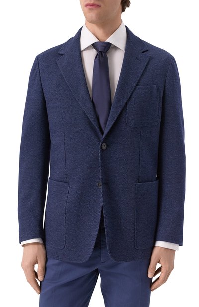 Пиджак из шерсти и хлопка CANALI, арт. J0147/JI02710, фото 5