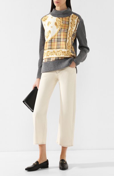 Шерстяной пуловер с принтом BURBERRY, арт. 8003178, фото 2