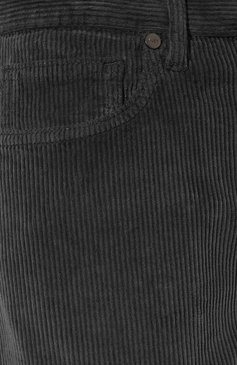 Женские хлопковые брюки MUST темно-серого цвета, арт. GILDA B391 | Фото 5 (Длина (брюки, джинсы): Стандартные; Женское Кросс-КТ: Брюки-одежда; Силуэт Ж (брюки и джинсы): Прямые; Материал сплава: Проставлено; Материал внешни�й: Хлопок; Драгоценные камни: Проставлено; Стили: Кэжуэл)