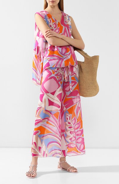 Шелковые брюки EMILIO PUCCI, арт. 0EWT01/0E754, фото 2