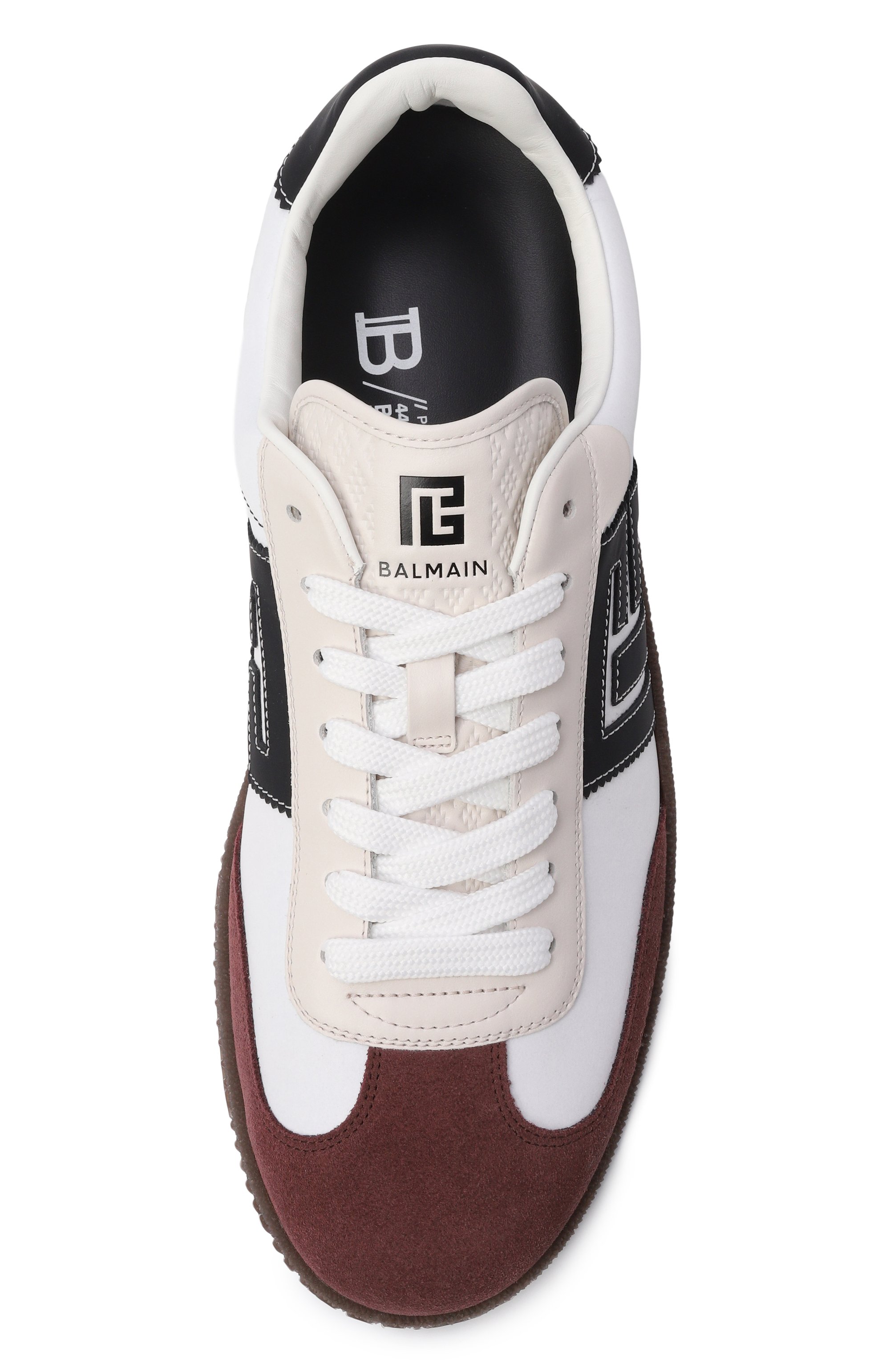 Комбинированные кеды swan BALMAIN, арт. GM1VI360/TRLV, фото 5