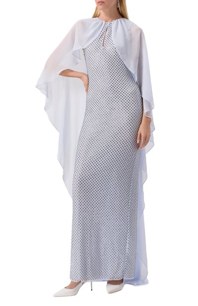 Платье с отделкой стразами SELF-PORTRAIT, арт. SS25-096X-BL, фото 3