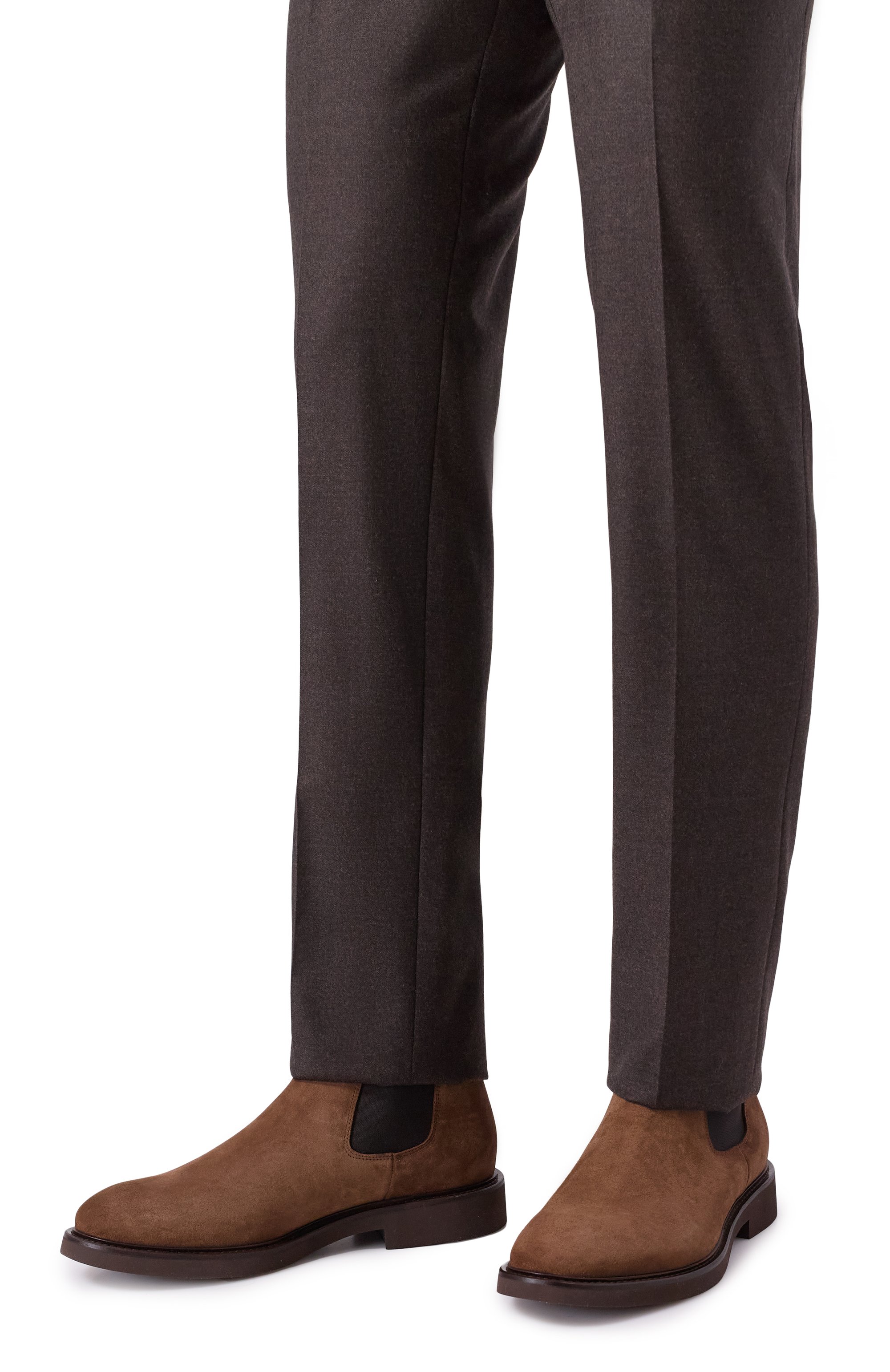 Замшевые челси DOUCAL'S светло-коричневого цвета по цене 54500 руб., арт. DU1343GEN0UF009T, фото 3 Замшевые челси DOUCAL'S, арт. DU1343GEN0UF009T, фото 3