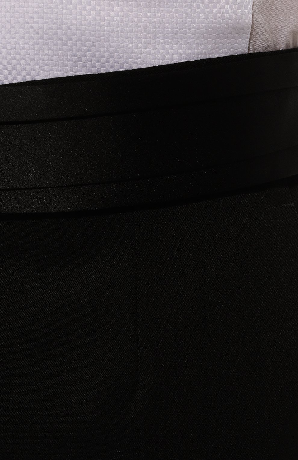 Брюки из шерсти и шелка DOLCE & GABBANA черного цвета по цене 154500 руб., арт. G6KHMT/FUBGC, фото 5 Брюки из шерсти и шелка DOLCE & GABBANA, арт. G6KHMT/FUBGC, фото 5