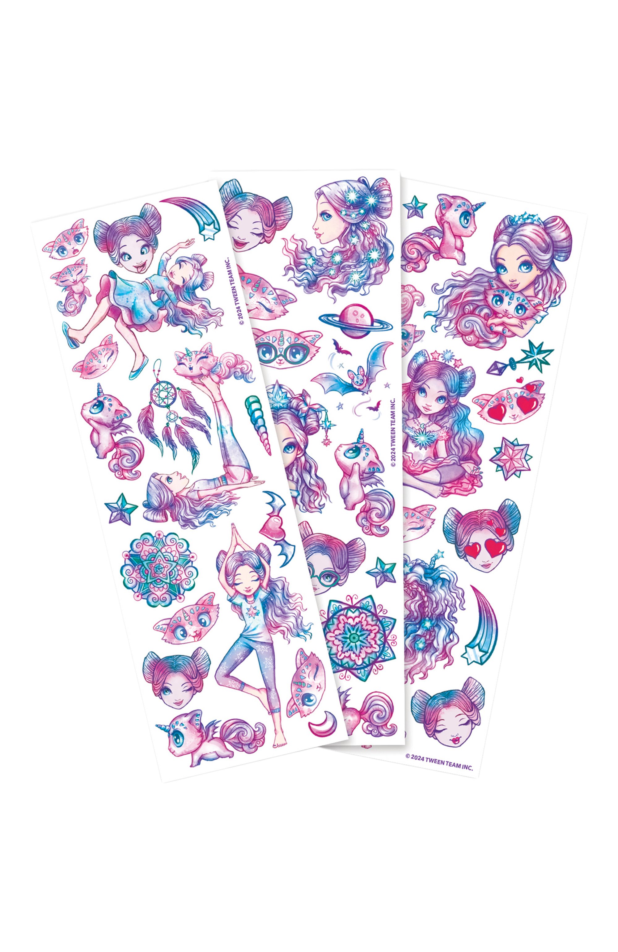 Набор временных татуировок space PAREMO сиреневого цвета по цене 1020 руб., арт. 11458-1_NSDA, фото 2 Набор временных татуировок space PAREMO, арт. 11458-1_NSDA, фото 2