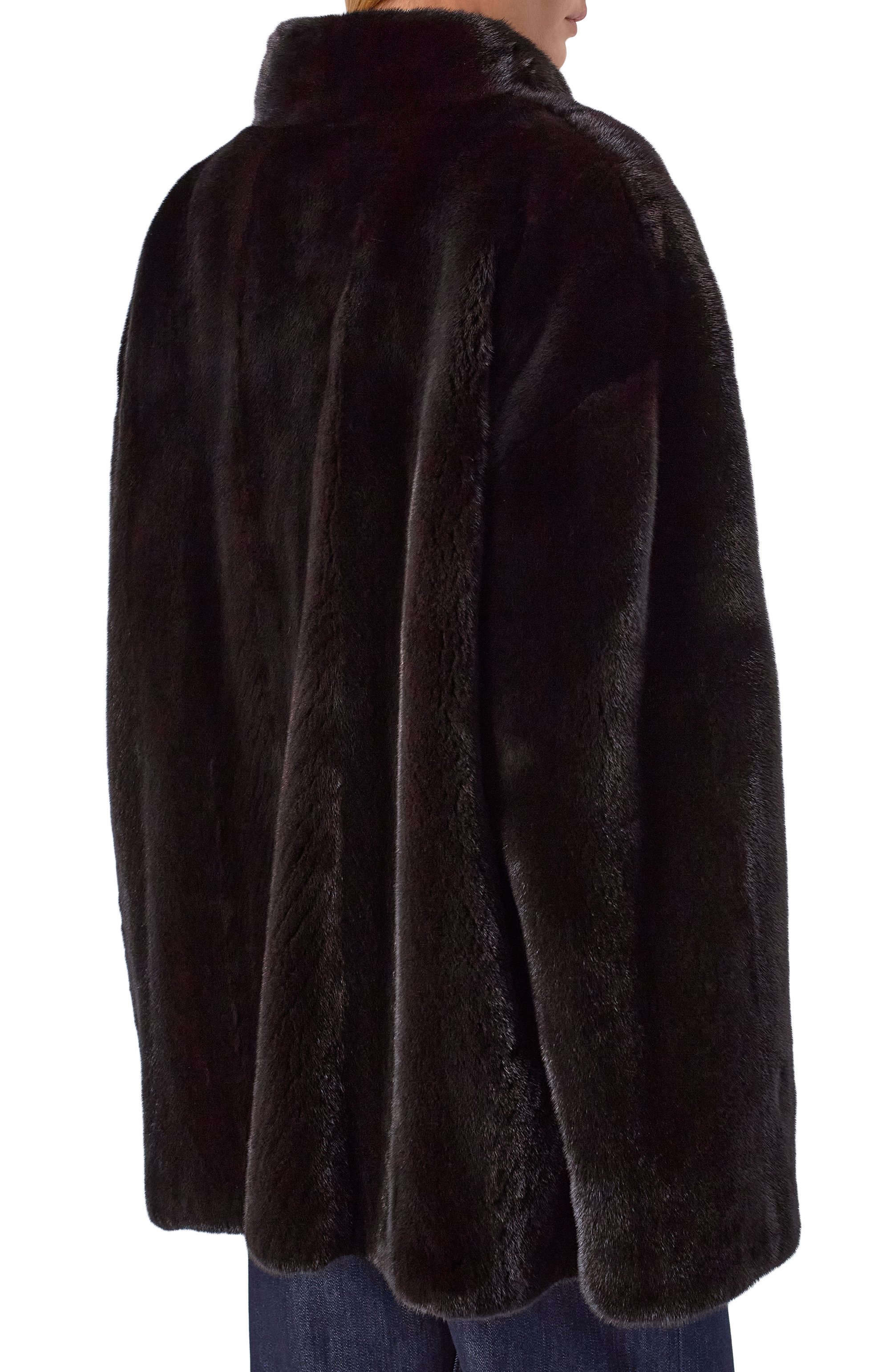 Шуба из норки MVST черного цвета по цене 1525000 руб., арт. M009/MINK BGL, фото 4 Шуба из норки MVST, арт. M009/MINK BGL, фото 4