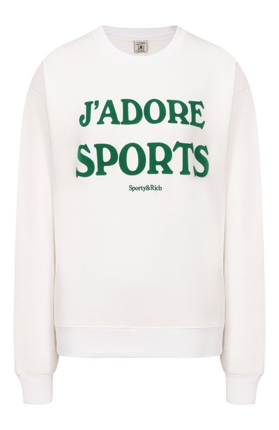 Женский  хлопковый свитшот SPORTY AND RICH, арт. ST09873702WH01